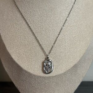 Handmade Silver Flower Necklace | Waterproof & Tarnish Resistant
